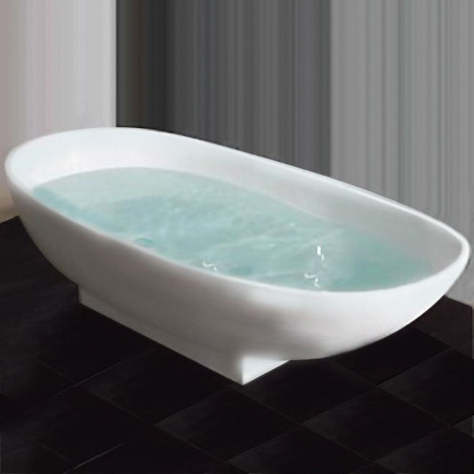 Cambridge Plumbing 71 Inch Cultured Marble Pedestal Tub - Luxe Bathroom Vanities