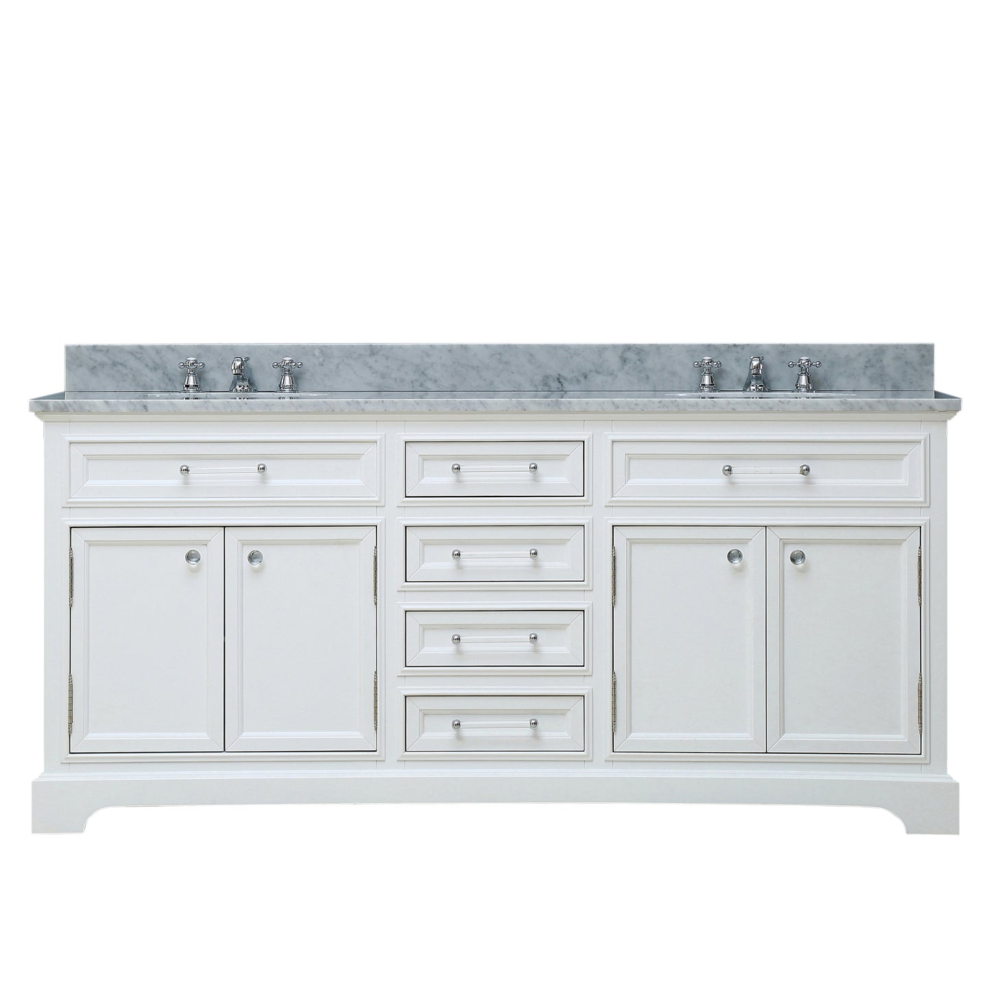 Water Creation 60 Inch Double Sink Bathroom Vanity From The Derby Collection - Luxe Bathroom Vanities