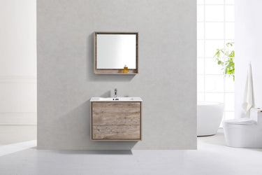 Kubebath DeLusso 30" Wall Mount Modern Bathroom Vanity - Luxe Bathroom Vanities