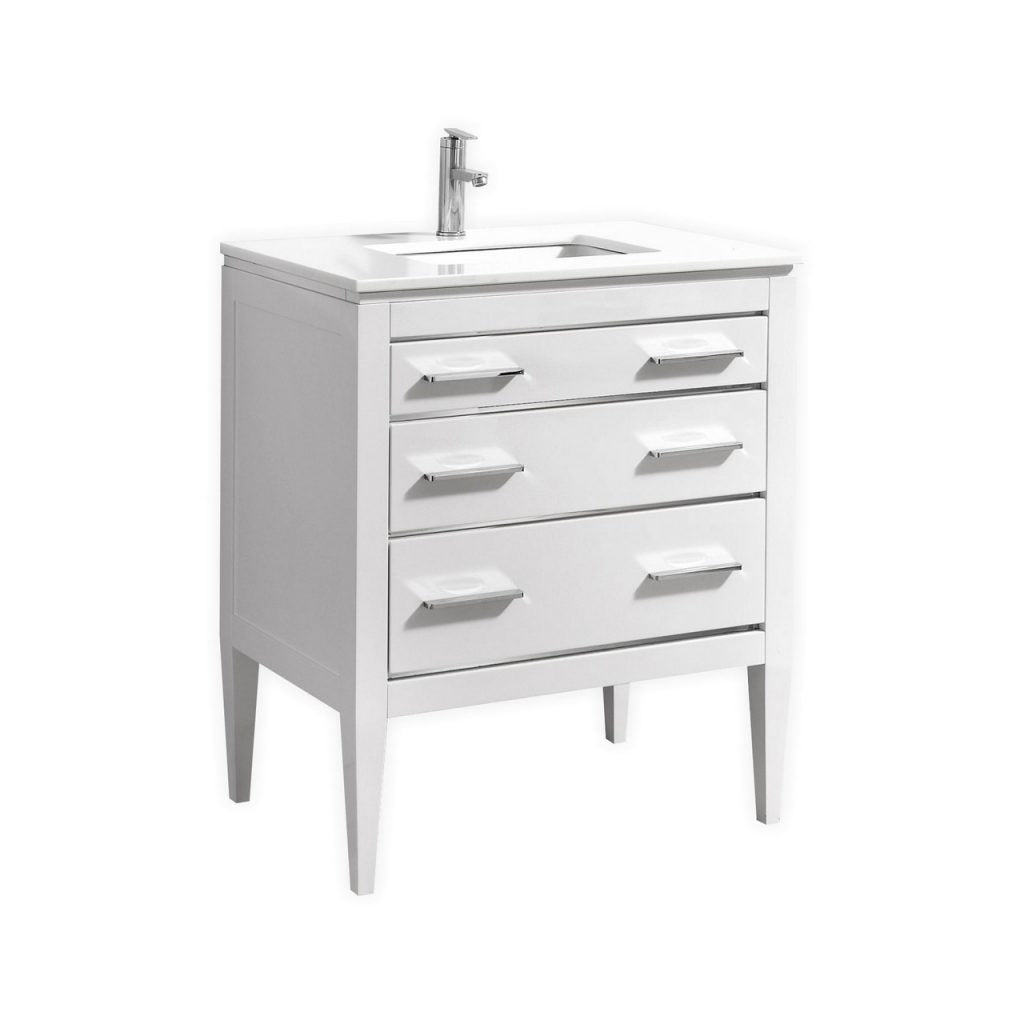 Kubebath Eiffel 30'' Vanity Counter Top - Luxe Bathroom Vanities
