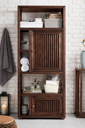 James Martin Athens 30" Bookcase Linen Cabinet (double-sided) - Luxe Bathroom Vanities