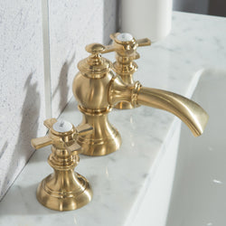 Water Creation Elizabeth 30" Inch Single Sink Carrara White Marble Vanity with Lavatory Faucet - Luxe Bathroom Vanities