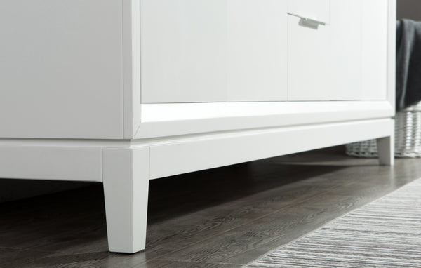 Water Creation Elizabeth 72" Double Sink Carrara White Marble Vanity with Lavatory Faucet - Luxe Bathroom Vanities