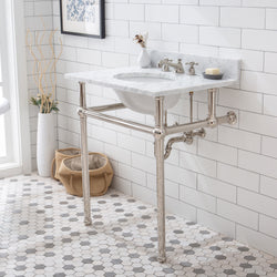 Water Creation Embassy 30 Inch Wide Single Wash Stand with P-Trap and Counter Top with Basin - Luxe Bathroom Vanities