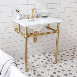 Water Creation Embassy 30 Inch Wide Single Wash Stand and P-Trap - Luxe Bathroom Vanities