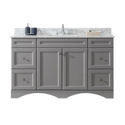 Virtu USA Talisa 60" Single Bath Vanity with Marble Top and Square Sink - Luxe Bathroom Vanities