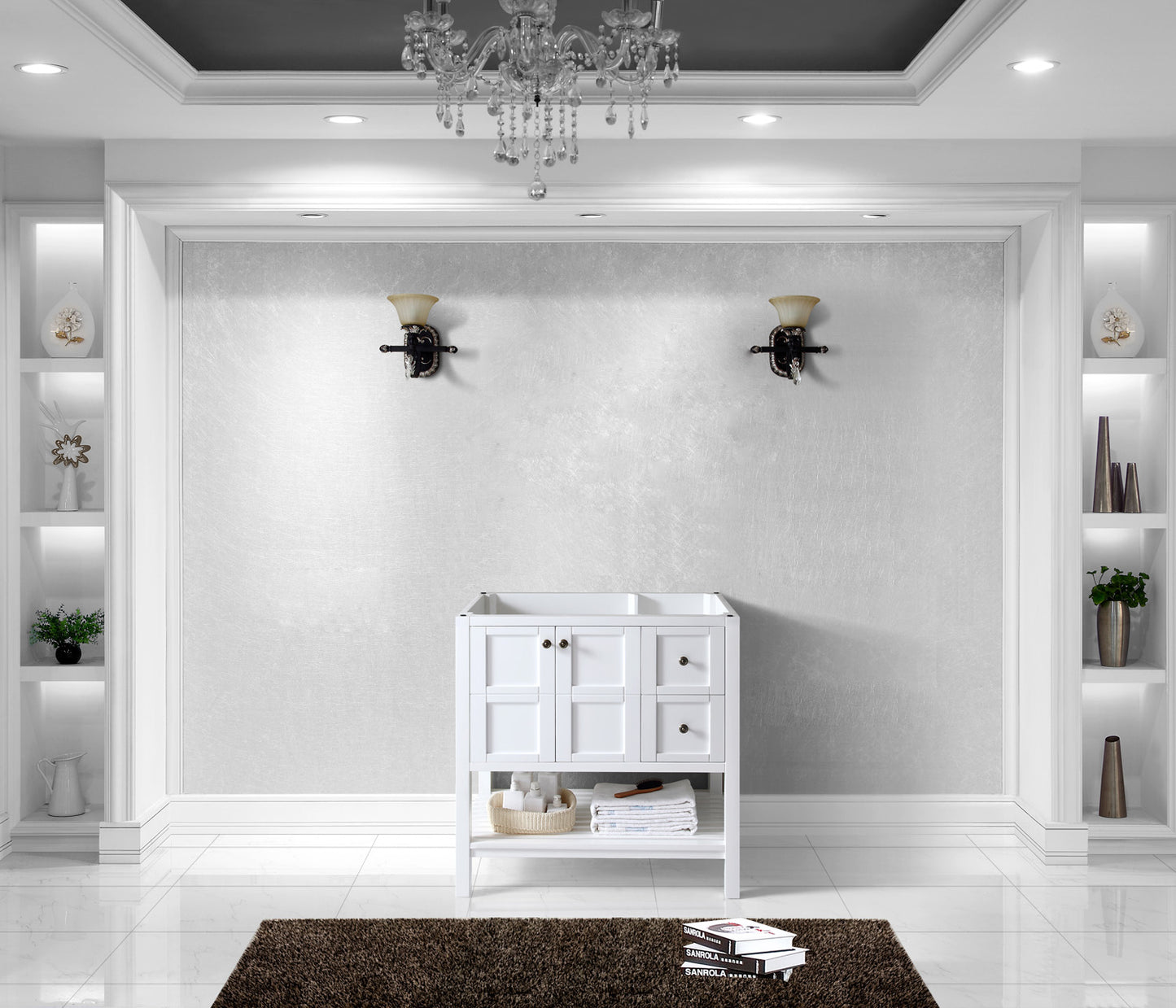 Virtu USA Winterfell 36" Cabinet Only - Luxe Bathroom Vanities Luxury Bathroom Fixtures Bathroom Furniture