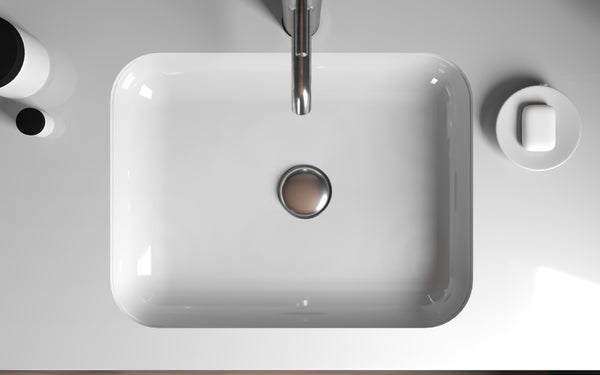 Dolomite Mineral Composite 21" Undermount Sink - Luxe Bathroom Vanities