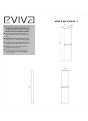 Eviva Glazzy Glossy White 16 inch wall mount side cabinet. - Luxe Bathroom Vanities Luxury Bathroom Fixtures Bathroom Furniture