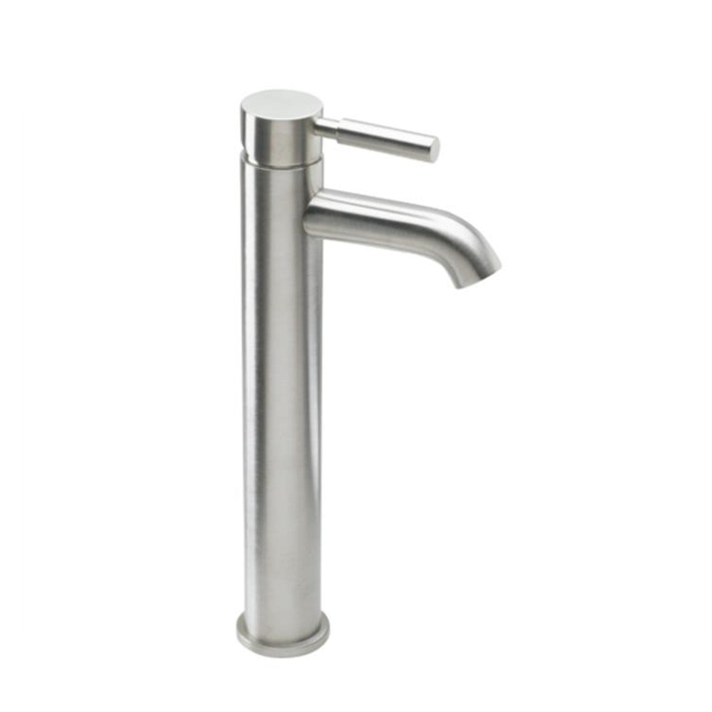 Eviva Ramo Vessel Mount Single Hole One Handle Bathroom Faucet in Brushed Nickel Finish - Luxe Bathroom Vanities Luxury Bathroom Fixtures Bathroom Furniture