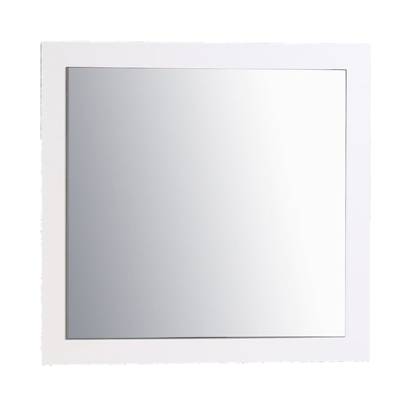 Eviva Sun 30" Glossy White Full Framed Bathroom Wall Mirror - Luxe Bathroom Vanities Luxury Bathroom Fixtures Bathroom Furniture