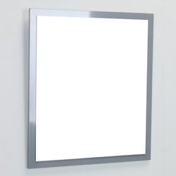 Eviva Reflection 31.5" Grey Full Framed Bathroom Wall Mirror - Luxe Bathroom Vanities Luxury Bathroom Fixtures Bathroom Furniture