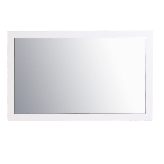 Eviva Sun 48" Glossy White Full Framed Bathroom Wall Mirror - Luxe Bathroom Vanities Luxury Bathroom Fixtures Bathroom Furniture