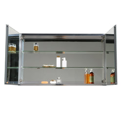 Eviva Mirror Medicine Cabinet 48 Inches with LED Lights - Luxe Bathroom Vanities Luxury Bathroom Fixtures Bathroom Furniture