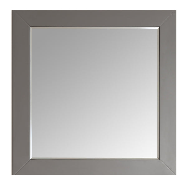 Eviva Aberdeen 36" Grey Framed Bathroom Wall Mirror - Luxe Bathroom Vanities Luxury Bathroom Fixtures Bathroom Furniture