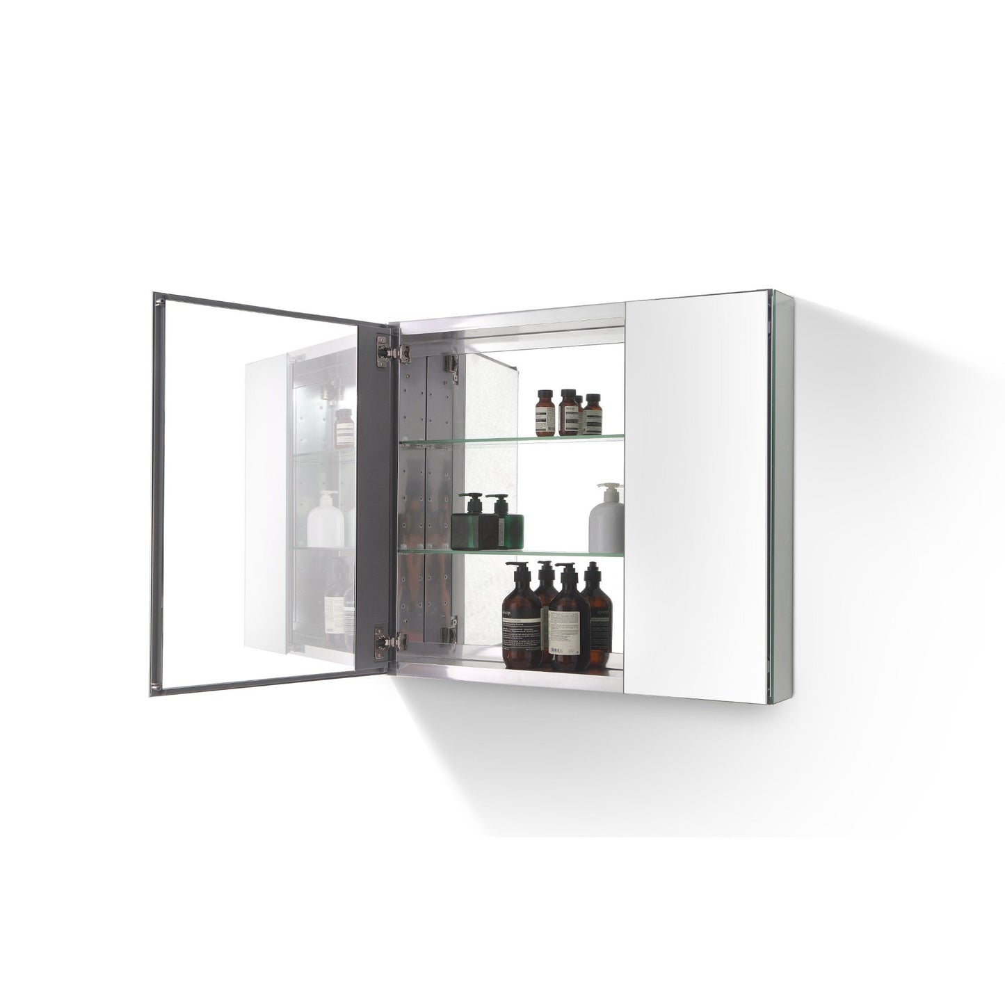 Eviva Lazy 30 inch Mirror Medicine Cabinet with No Light - Luxe Bathroom Vanities Luxury Bathroom Fixtures Bathroom Furniture