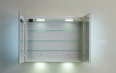 Eviva Mirror Medicine Cabinet 36 Inches with LED Lights - Luxe Bathroom Vanities Luxury Bathroom Fixtures Bathroom Furniture