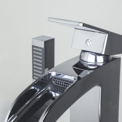 Eviva Lulu Free Standing Tub Filler in Chrome Finish - Luxe Bathroom Vanities Luxury Bathroom Fixtures Bathroom Furniture