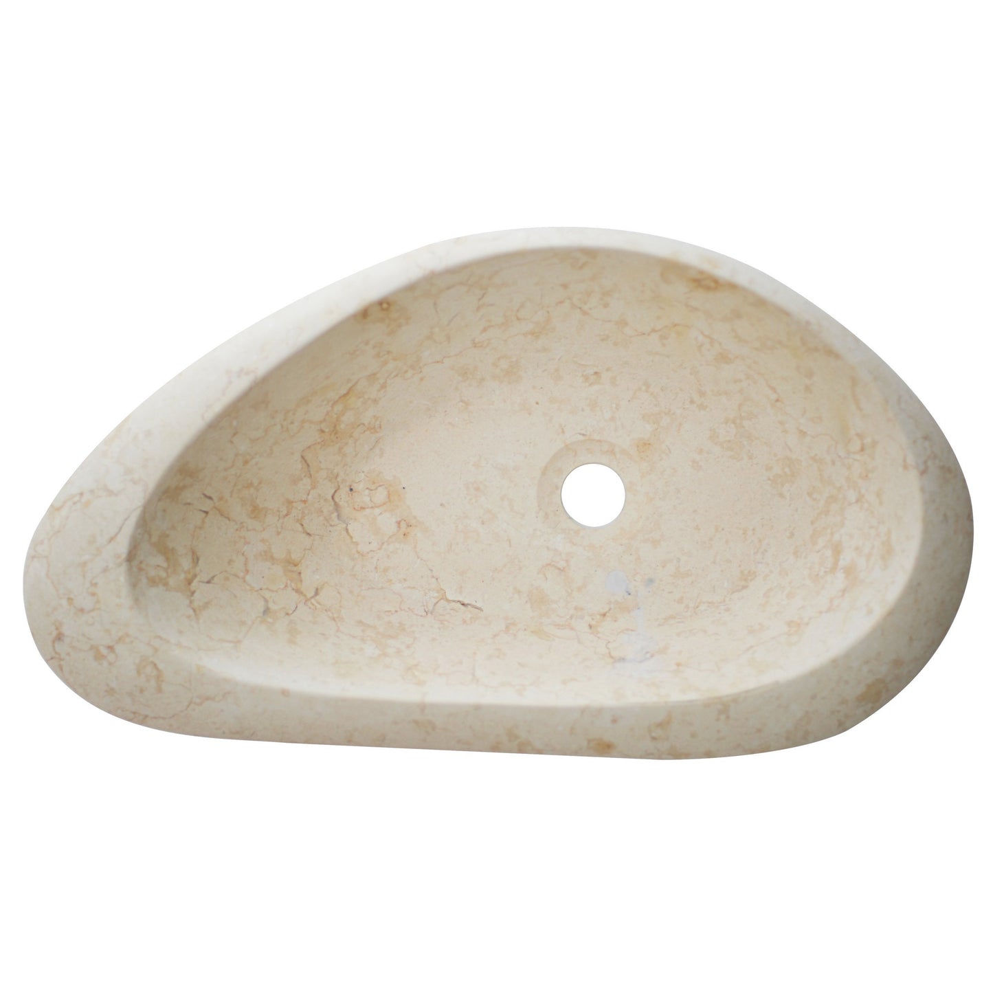 Eviva Pebble Stone 24 in. Beige Marble Vessel Sink - Luxe Bathroom Vanities Luxury Bathroom Fixtures Bathroom Furniture