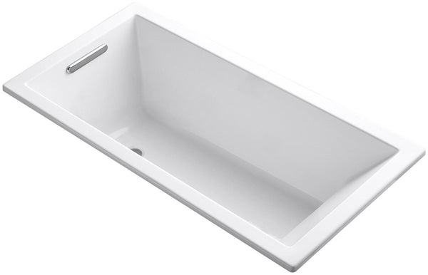 Eviva Teddy Drop-in Acrylic Bathtub 59" x 31.5" White (No Drain) - Luxe Bathroom Vanities Luxury Bathroom Fixtures Bathroom Furniture