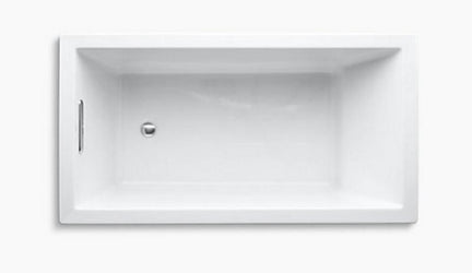 Eviva Teddy Drop-in Acrylic Bathtub 59" x 31.5" White (No Drain) - Luxe Bathroom Vanities Luxury Bathroom Fixtures Bathroom Furniture