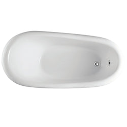 Eviva Stella 67 in. White Acrylic Clawfoot Bathtub - Luxe Bathroom Vanities Luxury Bathroom Fixtures Bathroom Furniture