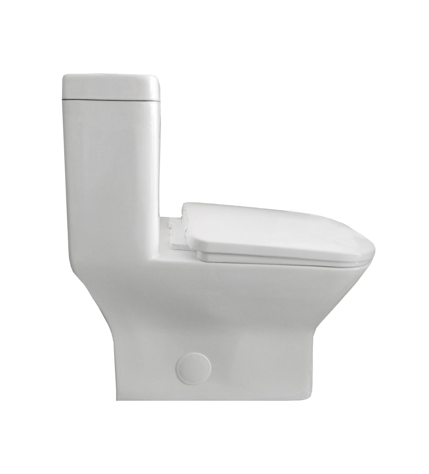 Eviva Storm Elongated Cotton White One Piece Toilet with Soft Closing Seat Cover - Luxe Bathroom Vanities Luxury Bathroom Fixtures Bathroom Furniture