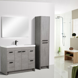 Eviva Lugano 42" Modern Bathroom Vanity with White Integrated Acrylic Sink - Luxe Bathroom Vanities Luxury Bathroom Fixtures Bathroom Furniture