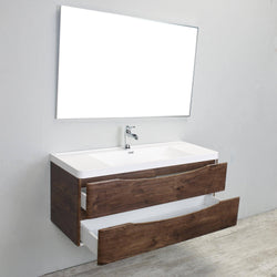 Eviva Smile 48" Modern Bathroom Vanity Set with Integrated White Acrylic Single Sink Wall Mount - Luxe Bathroom Vanities Luxury Bathroom Fixtures Bathroom Furniture