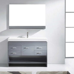 Totti Gloria 48 inch Bathroom Vanity with White Integrated Porcelain Sink - Luxe Bathroom Vanities Luxury Bathroom Fixtures Bathroom Furniture