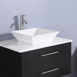 Totti Wave 30-Inch Modern Bathroom Vanity With Counter-Top And Sink - Luxe Bathroom Vanities Luxury Bathroom Fixtures Bathroom Furniture