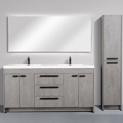 Eviva Lugano 72" Modern Bathroom Vanity with White Integrated Acrylic Sink - Luxe Bathroom Vanities Luxury Bathroom Fixtures Bathroom Furniture