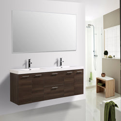 Eviva Luxury 84 inch Bathroom Vanity with Integrated Acrylic Sinks - Luxe Bathroom Vanities Luxury Bathroom Fixtures Bathroom Furniture