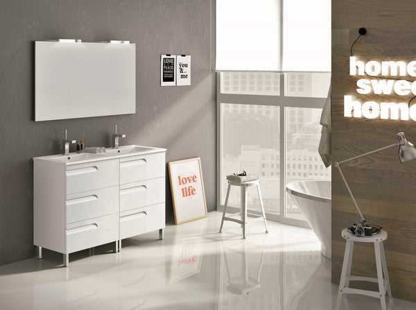 Eviva Vitta 48" Modern Bathroom Vanity with White Integrated Porcelain Sink - Luxe Bathroom Vanities Luxury Bathroom Fixtures Bathroom Furniture
