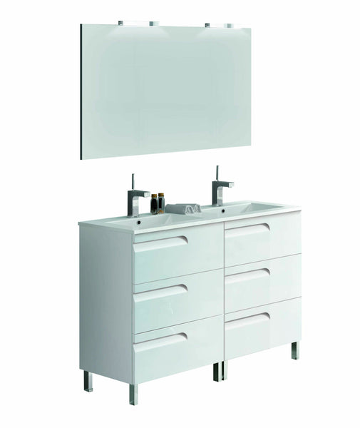Eviva Vitta 48" Modern Bathroom Vanity with White Integrated Porcelain Sink - Luxe Bathroom Vanities Luxury Bathroom Fixtures Bathroom Furniture