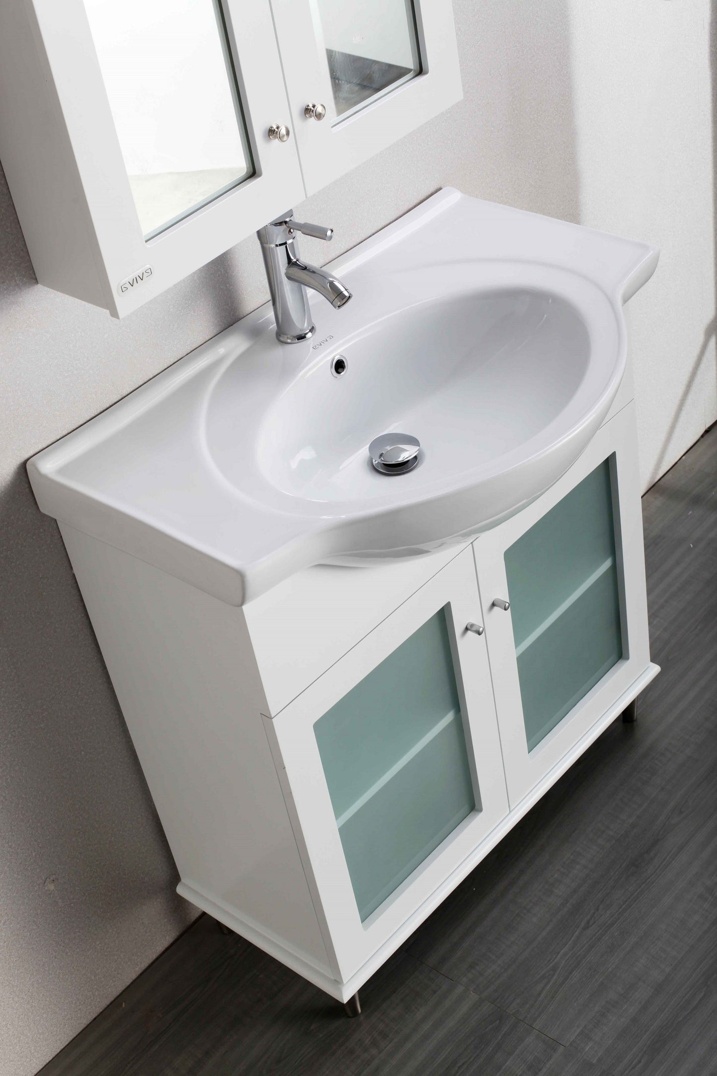 Eviva TUX  24" Inch Bathroom Vanity with a white Porcelain Sink - Luxe Bathroom Vanities Luxury Bathroom Fixtures Bathroom Furniture