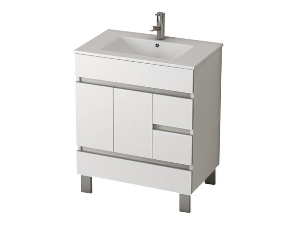 Eviva Piscis 32" Vanity White Bathroom Vanity with White Integrated Porcelain Sink - Luxe Bathroom Vanities Luxury Bathroom Fixtures Bathroom Furniture