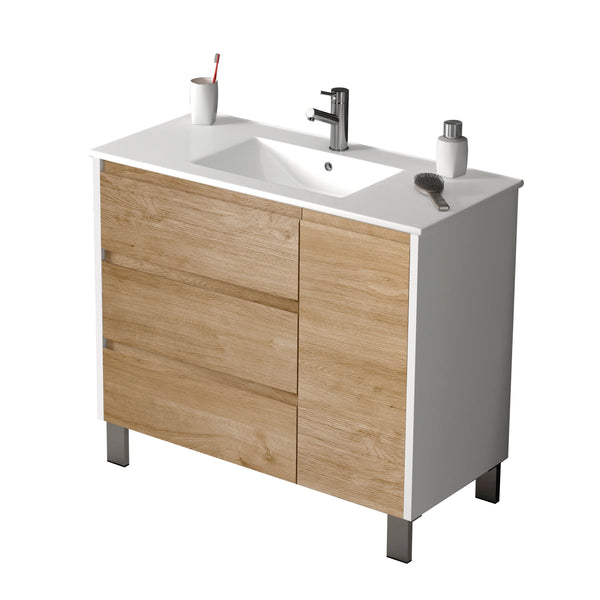 Eviva Bella 39” Vanity with Porcelain sink - Luxe Bathroom Vanities Luxury Bathroom Fixtures Bathroom Furniture