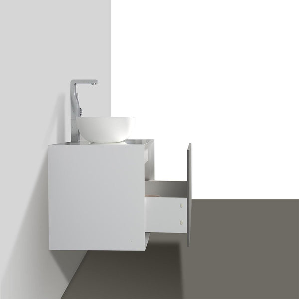 Eviva Santa Monica 30 in Wall Mount Bathroom Vanity with White Porcelain Vessel Sink - Luxe Bathroom Vanities Luxury Bathroom Fixtures Bathroom Furniture