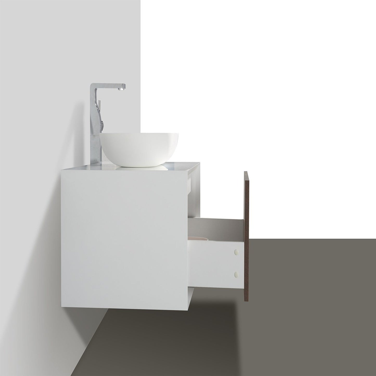 Eviva Santa Monica 30 in Wall Mount Bathroom Vanity with White Porcelain Vessel Sink - Luxe Bathroom Vanities Luxury Bathroom Fixtures Bathroom Furniture