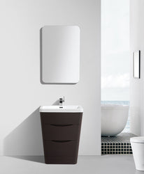 Eviva Victoria 25" Modern Bathroom Vanity with White Integrated Acrylic Sink - Luxe Bathroom Vanities Luxury Bathroom Fixtures Bathroom Furniture