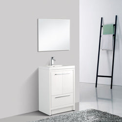 Eviva Grace 30 in. Bathroom Vanity with White Integrated Acrylic Countertop - Luxe Bathroom Vanities Luxury Bathroom Fixtures Bathroom Furniture