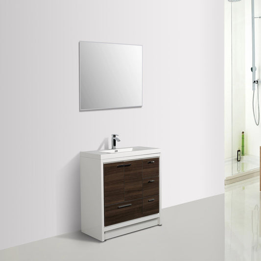 Eviva Grace 42 in. Bathroom Vanity with White Integrated Acrylic Countertop - Luxe Bathroom Vanities Luxury Bathroom Fixtures Bathroom Furniture