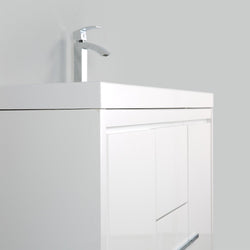 Eviva Grace 48 in. Bathroom Vanity with White Integrated Acrylic Countertop - Luxe Bathroom Vanities Luxury Bathroom Fixtures Bathroom Furniture