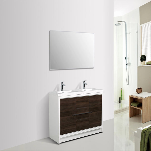 Eviva Grace 60 in. Bathroom Vanity with Double White Integrated Acrylic Countertop - Luxe Bathroom Vanities Luxury Bathroom Fixtures Bathroom Furniture