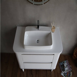 Eviva Duva 48 in. Bathroom Vanity in White with Whtie Acrylic Countertop - Luxe Bathroom Vanities Luxury Bathroom Fixtures Bathroom Furniture