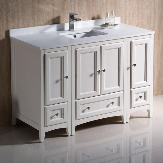 Fresca Oxford 48" Traditional Bathroom Cabinets w/ Top & Sink - Luxe Bathroom Vanities