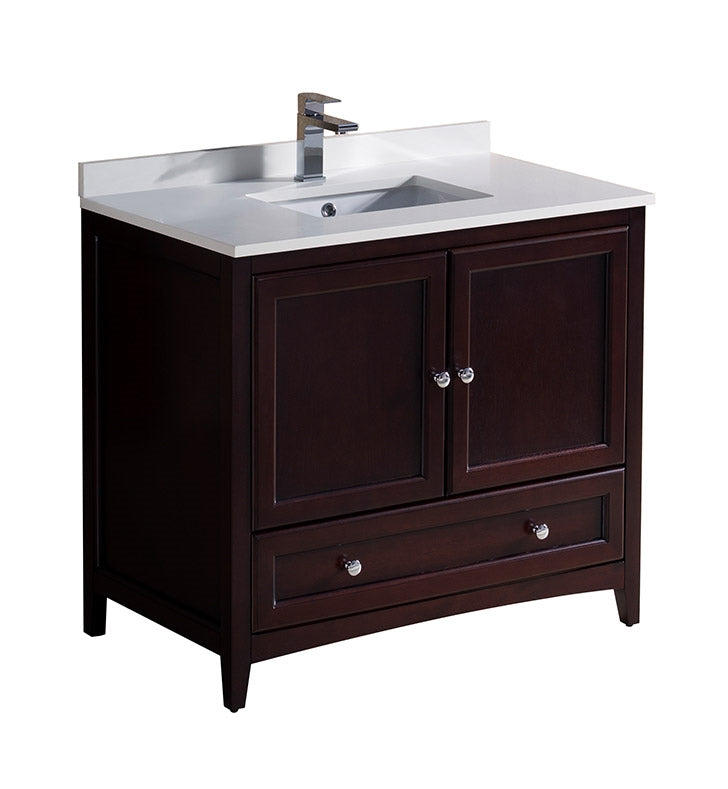 Fresca Oxford 36" Traditional Bathroom Cabinet - Luxe Bathroom Vanities Luxury Bathroom Fixtures Bathroom Furniture