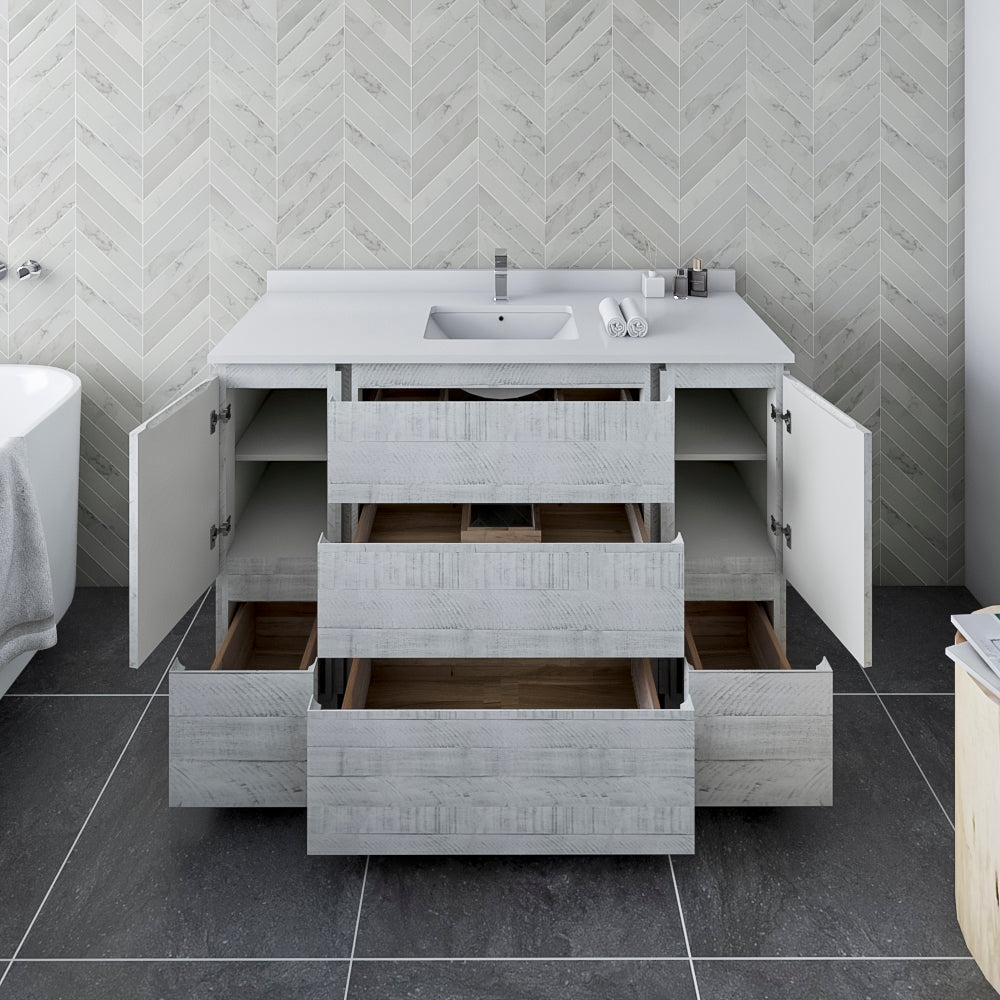 Fresca Formosa 53" Floor Standing Modern Bathroom Cabinet - Luxe Bathroom Vanities