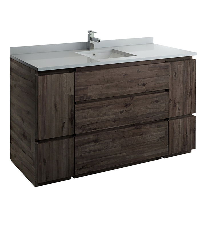 Fresca Formosa 59" Floor Standing Single Sink Modern Bathroom Cabinet - Luxe Bathroom Vanities Luxury Bathroom Fixtures Bathroom Furniture